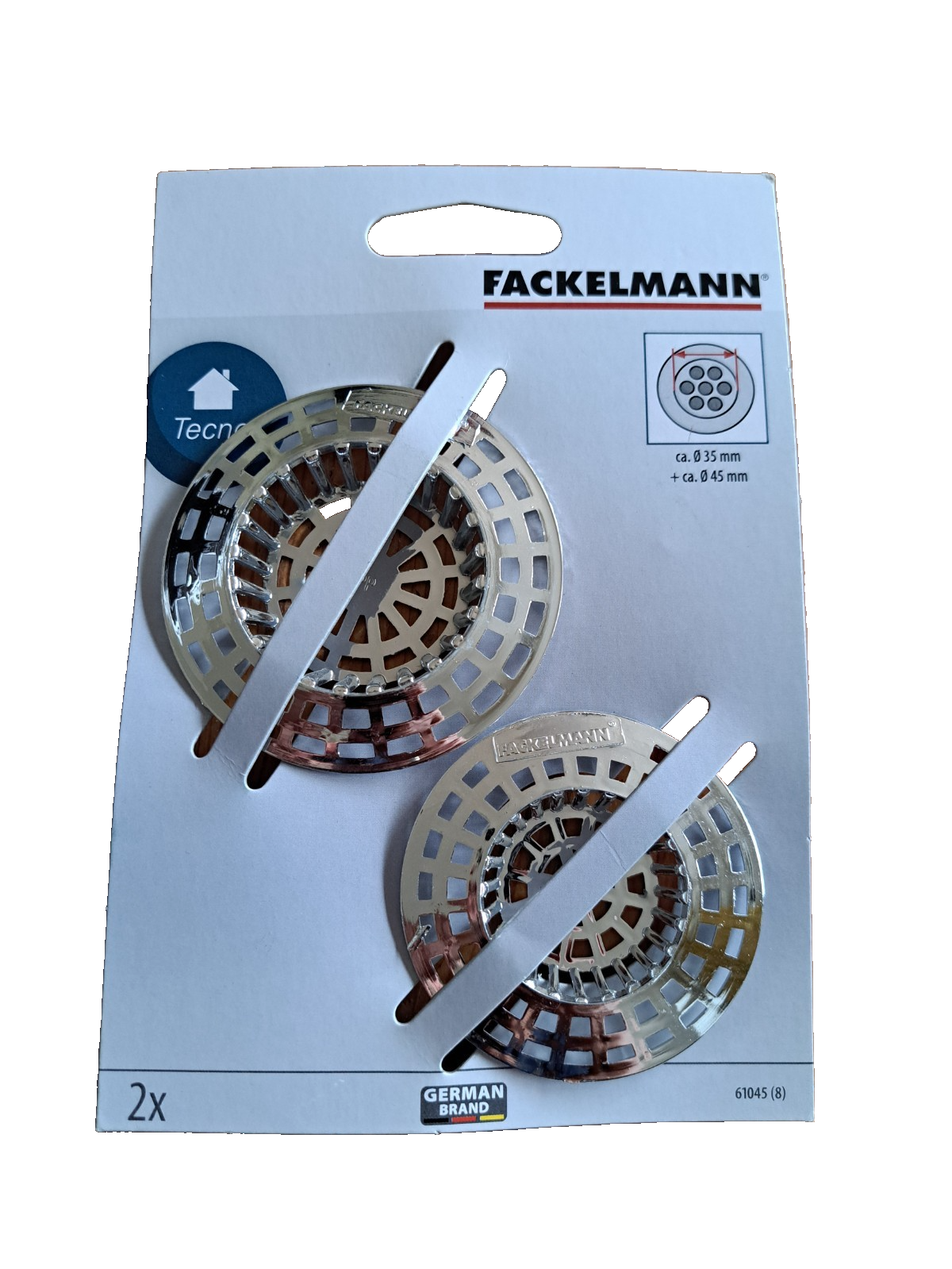 Fackelmann Abflusssieb, 0,35 + 0,45 Durchmesser